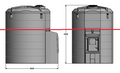 Dieseltank 10.000 liter met GROTE pompkast